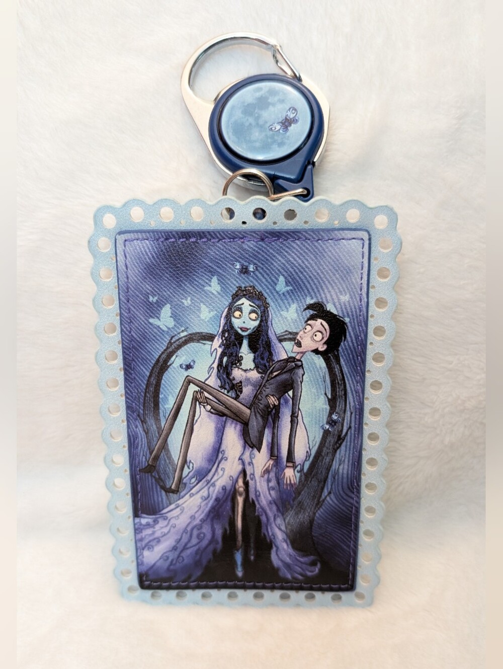 Loungefly Corpse Bride Retractable Lanyard ID Holder new
